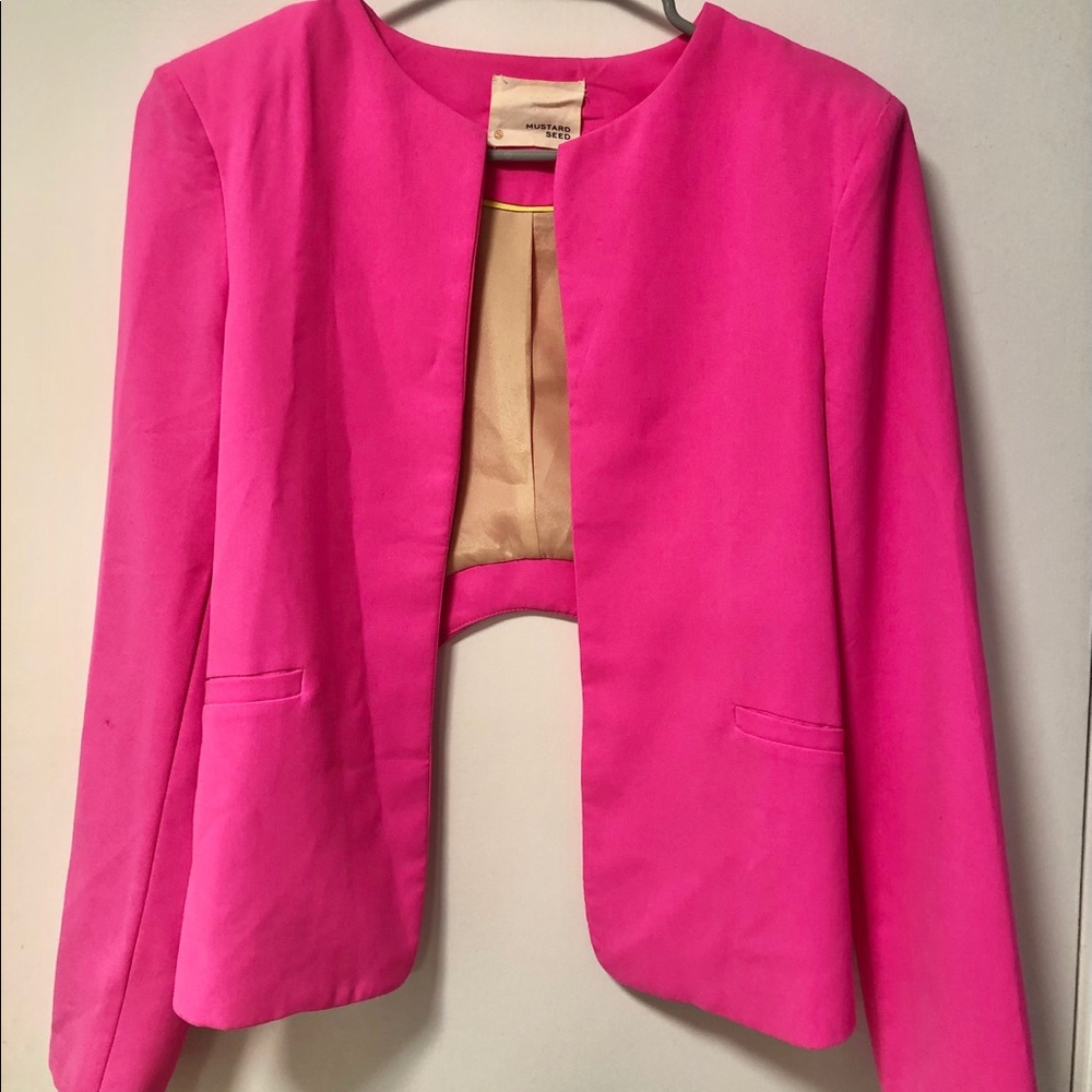 Mustard Seed Hot Pink Blazer